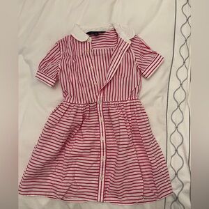 Girls pink stripped Ralph Lauren polo dress